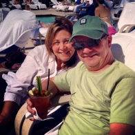 Pool waitress says, "The Bloody Mary is calling!" She was right. Ritz Carlton, Naples, FL. February 2014.